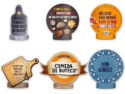 Decoração de Mesa Festa Di Buteco com 06 Unidades - Ref 116301.9 Regina