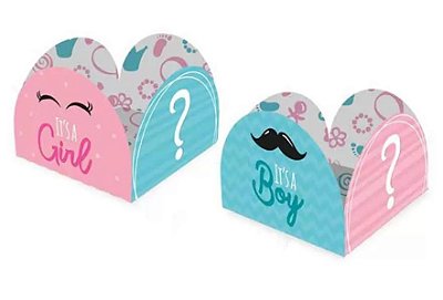 Porta Forminha Para Docinhos Festa Chá Revelação com 50 Unidades - Ref 116415.5 Regina