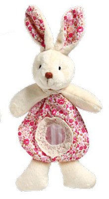 Bolsinha de Páscoa Coelho Florido Rosa com Visor Transparente - Ref 1821134R Páscoa Cromus