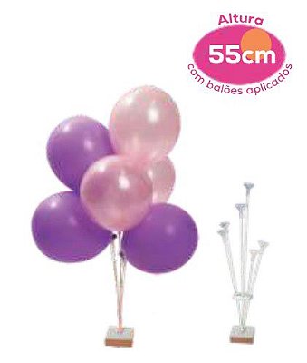 Suporte Simulador Para Balões com 6 Mini Hastes - Ref 604019 Piffer