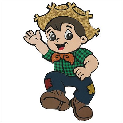 Painel Decorativo de E.V.A Menino Caipira Festa Junina - Ref 204111 - Piffer