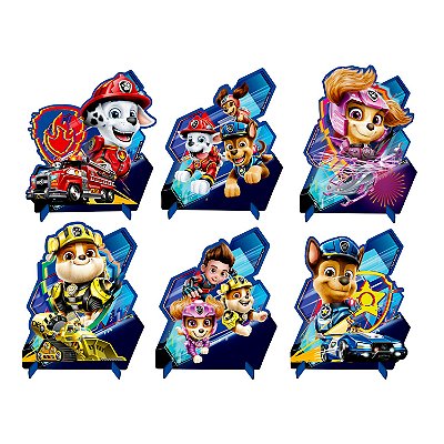 Kit Decorativo Enfeite Impresso Festa Patrulha Canina o Filme - Ref 351083 Piffer