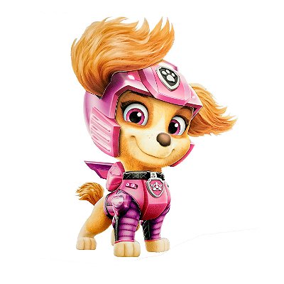 Painel Decorativo Skye Festa Patrulha Canina O Filme - Ref 351092 - Piffer