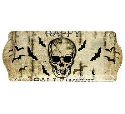 Bandeja Plástica Retangular Happy Halloween 39x16x2,5 - Ref 29002520 - Cromus