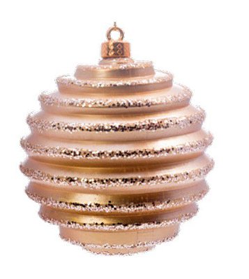 Bola de Natal Gomos Nude 8cm Jogo com 6 Unidades - Ref 1241931 Cromus