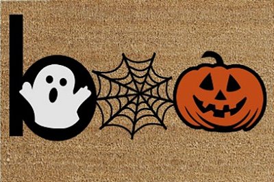 Tapete Capacho Fantasminha Loo 60x40cm - Halloween - Cromus