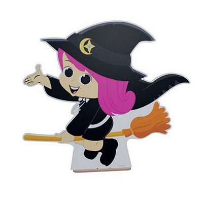 Enfeite de Mesa de MDF Bruxinha Halloween - Grintoy