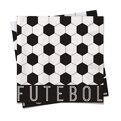 Guardanapo de Papel Decorado Futebol 24.5x24.5cm com 20 Folhas - Ref 29000574 Cromus