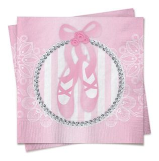 Guardanapo de Papel Decorado Festa Bailarina Ballet 24.5x24.5cm com 20 Folhas - Ref 29000568 Cromus