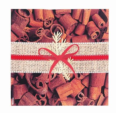 Guardanapo de Papel Decorado Canela 24,5x24,5cm com 20 Folhas - Ref 29001418 Cromus