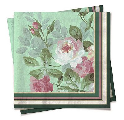 Guardanapo de Papel Decorado Liz 32,5x32,5cm com 20 Folhas - Ref 19000591 Cromus