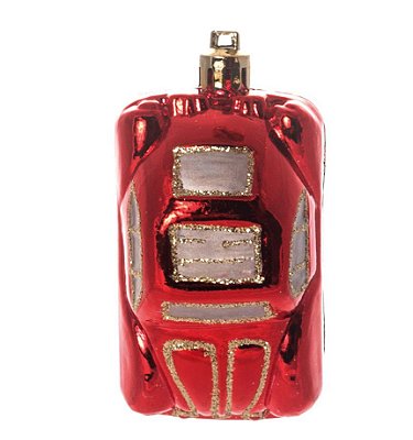 Enfeite Para Pendurar Carro Vermelho com Glitter Jogo com 3 Unidades - Ref 1240264 Cromus