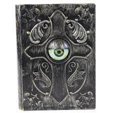 Enfeite Decorativo Livro Olho Mágico com Luz e Movimento - Halloween - Ref 29004172 Cromus