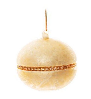 Bolas de Natal de Vidro Dourado com Strass 8cm Jogo com 4Un - Bola Natalinas - Ref 1410412 Cromus