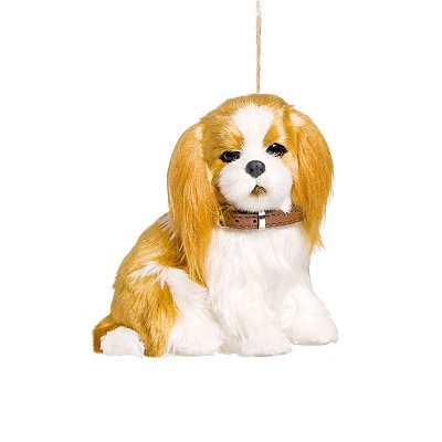 Enfeite Pendurar Cachorro Cocker Sentado 15cm - Natal Pet Mania - Ref 1595291 Cromus
