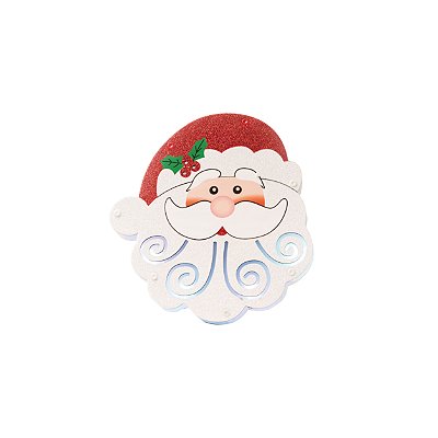 Rosto Papai Noel Luminoso 25cm - Coleção Quadrinhos - Ref 1590289 Cromus
