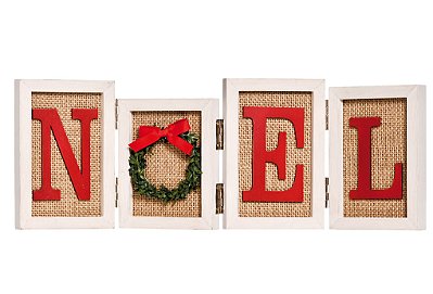 Quadrinhos de Madeira Noel 14x40x2cm - Coleção Quadrinhos - Ref 1698209 Cromus