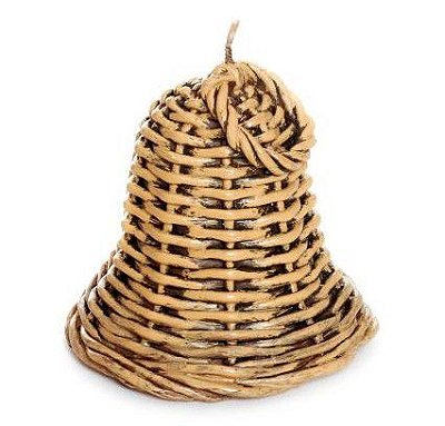 Vela Formato Sino Rustico 13cm - Velas de Natal - Ref 1310152 Cromus