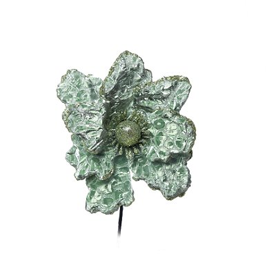 Flor de Natal Magnólia Verde - Flores Cabo Curto - Ref 1712444 Cromus
