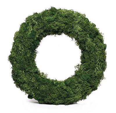 Guirlanda Verde de Musgo Natural 30x30cm - Coleção Moss - Ref 1827057 Cromus
