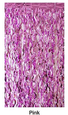 Cortina Decorativa Espiral 2x1mts Pink - CCS Decorações