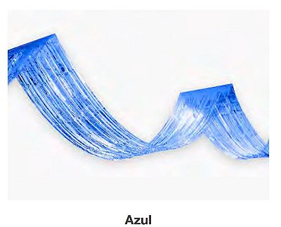 Cortina Metalizada de TETO 33cmx450cm Azul - CCS Decorações