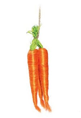 Maço com 3 Cenouras de Palha Laranja 40x10x8cm - Coleção Cenouras - Ref 1821222 Cromus