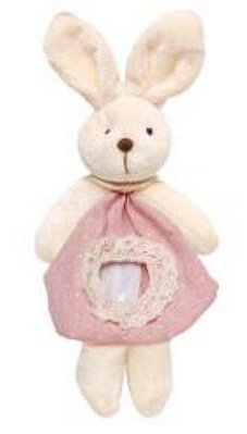 Bolsinha Coelho Poá Rosa com Visor na Barriga 23x10x5cm - Ref 1827280R Cromus