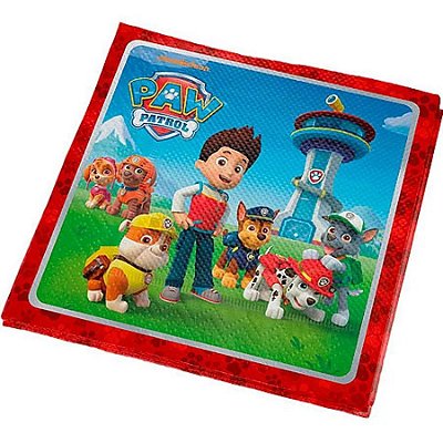 Guardanapo de Papel Decorado Festa Patrulha Canina Colorido FullPrint 16 un Ref 116474.0 Regina