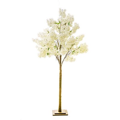 Árvore Cerejeira de Led com 156 Leds com Flores 2.10x1.10cm - Flores Permamentes - Ref 1824012 Cromus