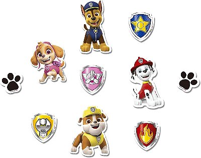 Mini Personagem Decorativo Patrulha Canina Core com 50 unidades sortidas - REF 113781.6 Regina