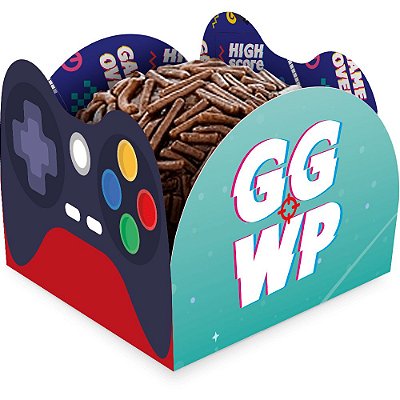 Porta Forminha Para Docinhos Festa Games com 50 Un - Ref 116239.0 Regina