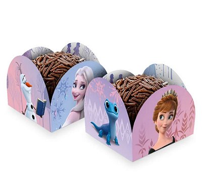 Porta Forminha Para Docinhos Festa Frozen com 50 Un - Ref 117424.0 Regina