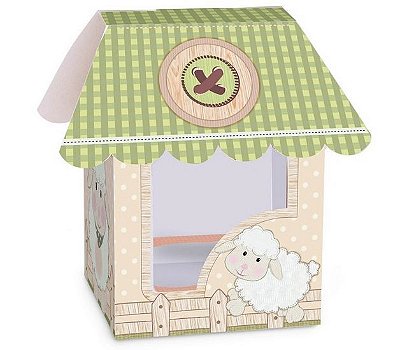 Caixa Box Home Cupcake Carneirinho Com 10 unidades Cromus Tamanho M 9x9x14 - Referencia 23010267 CROMUS