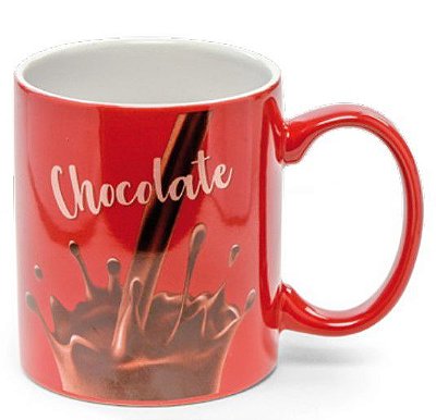 Caneca de Cerâmica Vermelha Chocolate 350ML - Ref 1824064 Cromus