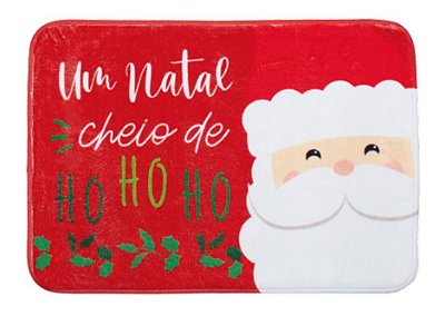 Tapete Antiderrapante Rosto Noel 60x40x1cm - Ref 1020570 Cromus