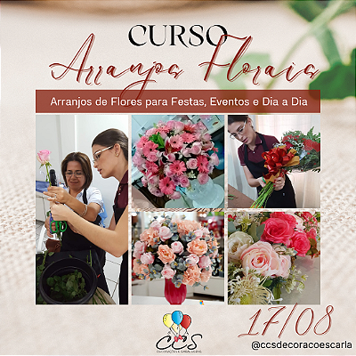 Curso de Arranjos Florais 17/08/2023 PRATICO