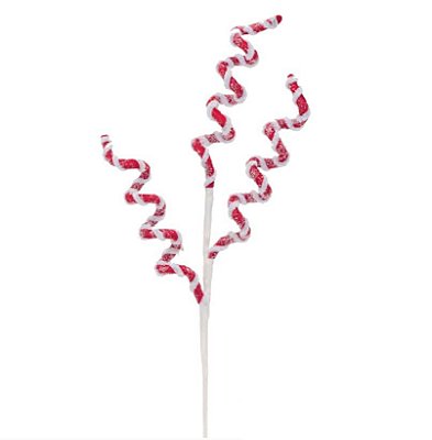 Pick 3 Pirulitos Rococó Canes Açucarado Vermelho e Branco 55x15x4 - Ref 1025923 Cromus