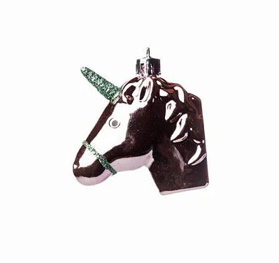 Enfeite Cabeça Unicórnio Rosa 5x5x2cm com 3 Unidades - Ref 1590261 Cromus