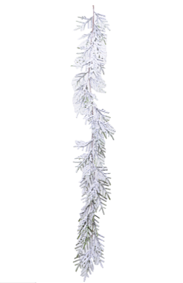 Galho de Natal Longo Nevado 150x21x2cm - Ref 1022708 Cromus