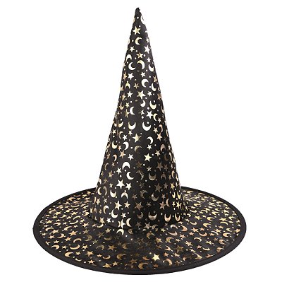 Chapéu de Bruxa Preto Feitiço - Ref 29004092 Cromus