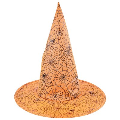 Chapéu de Bruxa Laranja Teia de Aranha - Ref 29004091 Cromus