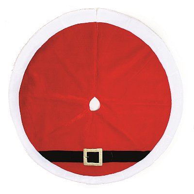 Saia de Árvore de Natal Veludo Vermelho Cinto Noel 50cm - Ref 1715557 Cromus Natal