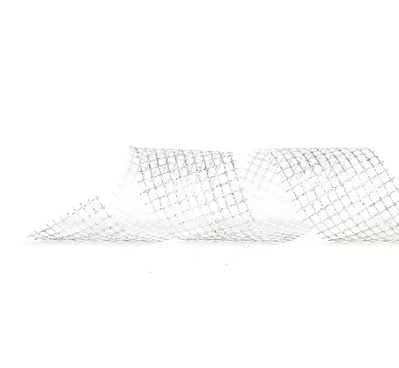 Fita de Natal Tela Prata 6,3CMx9,14M - Ref 1014302 - Cromus