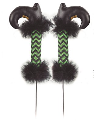 Pick Decorativo Pernas Bruxa Verde 9x32cm - Ref 29003749 Halloween - Cromus