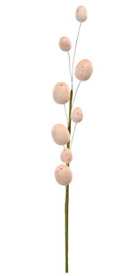 Galho de Páscoa Grande Ovos Rosa Chá 60cm - Coleção Fondant - Ref 1067236 Cromus