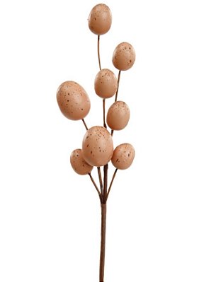 Galho de Páscoa Médio Ovos Chocolate 34cm - Coleção Fondant - Ref 1067233 Cromus