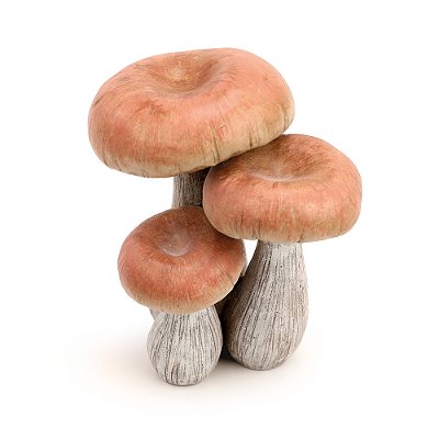Cogumelo de Resina Efeito Amadeirado 16x14x14cm - Ref 1038064 Cromus