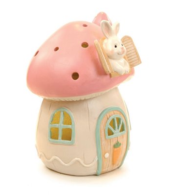 Casa de Cogumelo com Led de Resina 29x20x20cm - Ref 1066719 Cromus