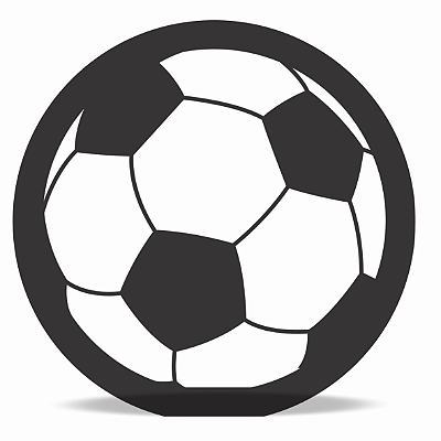 Enfeite Decorativo de E.V.A Bola de Futebol 27x27cm - Ref 130020 Piffer